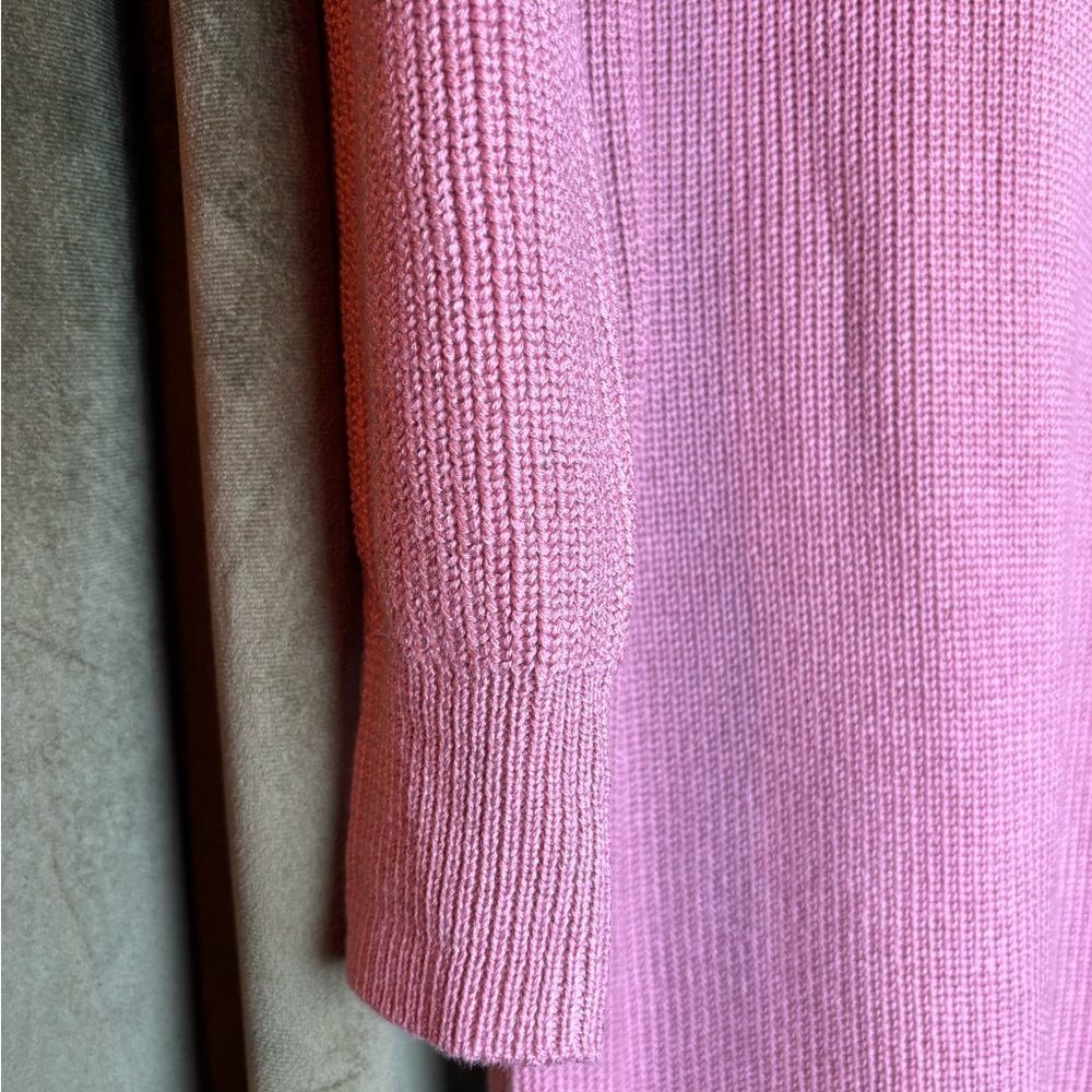 Free People Beach Claudia Sweater Knit Midi Dress with Hood Pink S - Picture 7 of 10
